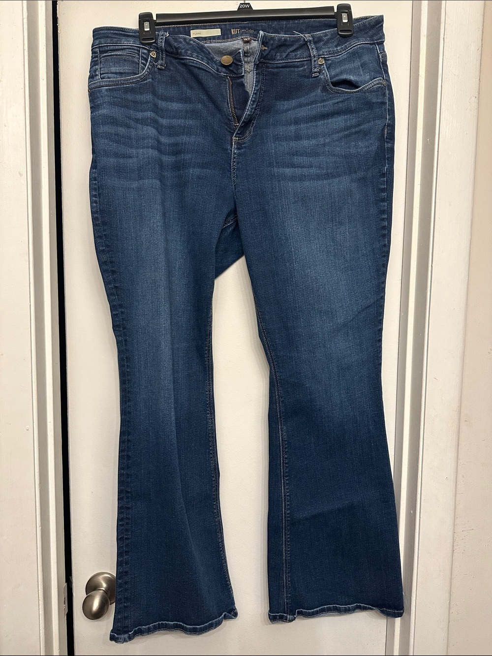 Kut from the Kloth Women's Flare Jeans in Dark Blue